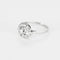 Bague 57 Bague Art déco octogonale en or blanc et platine, diamants 58 Facettes LMB-300