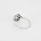 Bague 57 Bague Art déco octogonale en or blanc et platine, diamants 58 Facettes LMB-300