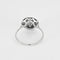 Bague 57 Bague Art déco octogonale en or blanc et platine, diamants 58 Facettes LMB-300