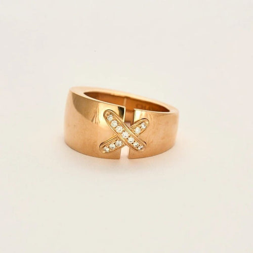 Bague 55 Chaumet Liens - Bague en or rose 18k et diamants 58 Facettes 38