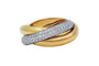 Bague 52 Cartier Trinity - Bague en trois ors 18k et diamants 58 Facettes 80