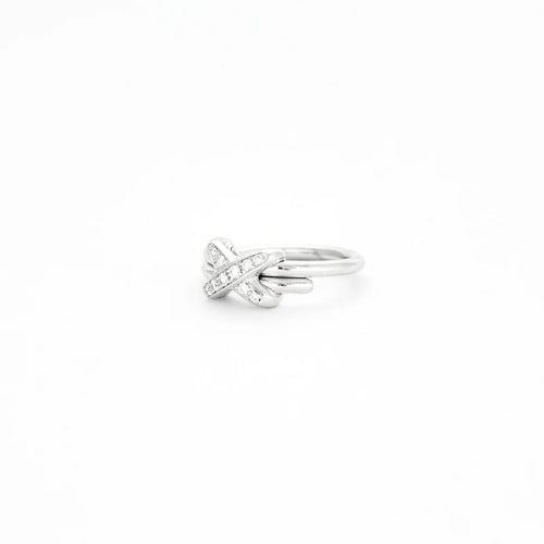 Bague 56 Chaumet Liens - Bague en or blanc 18k et diamants 58 Facettes