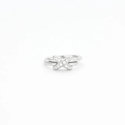 Bague 56 Chaumet Liens - Bague en or blanc 18k et diamants 58 Facettes