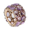 Bague 55 Pomellato Lulu - Bague en or rose 18k, améthystes et diamants 58 Facettes