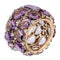 Bague 55 Pomellato Lulu - Bague en or rose 18k, améthystes et diamants 58 Facettes