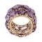 Bague 55 Pomellato Lulu - Bague en or rose 18k, améthystes et diamants 58 Facettes