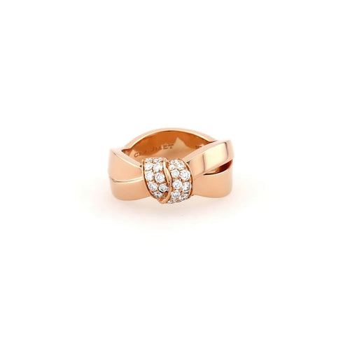 Bague 50 Chaumet Liens Séduction - Bague en or rose 18k et diamants 58 Facettes