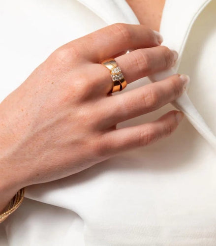 Bague 50 Chaumet Liens Séduction - Bague en or rose 18k et diamants 58 Facettes