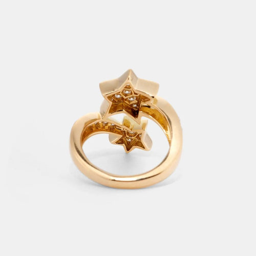 Bague 51.5 CHANEL Comète Géode - Bague en or jaune 18k et diamants 58 Facettes