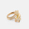 Bague 51.5 CHANEL Comète Géode - Bague en or jaune 18k et diamants 58 Facettes