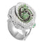 Bague 53 Dior Rose Bagatelle - Bague en or blanc 18k, tsavorites et diamants 58 Facettes