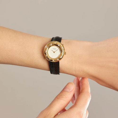 Montre Chaumet - Montre anneau en or jaune 18k et diamants 58 Facettes