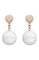 Boucles d'oreilles De Grisogono - Boucles d’oreilles boule en or rose 18k, diamants et cristal de roche 58 Facettes