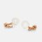 Boucles d'oreilles De Grisogono - Boucles d’oreilles boule en or rose 18k, diamants et cristal de roche 58 Facettes