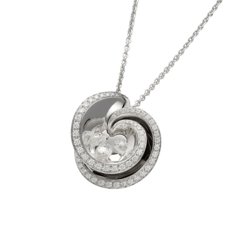 Collier De Grisogono Allegra Chiocciolina - Collier en or blanc 18k et diamants 58 Facettes