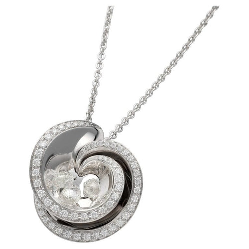 Collier De Grisogono Allegra Chiocciolina - Collier en or blanc 18k et diamants 58 Facettes