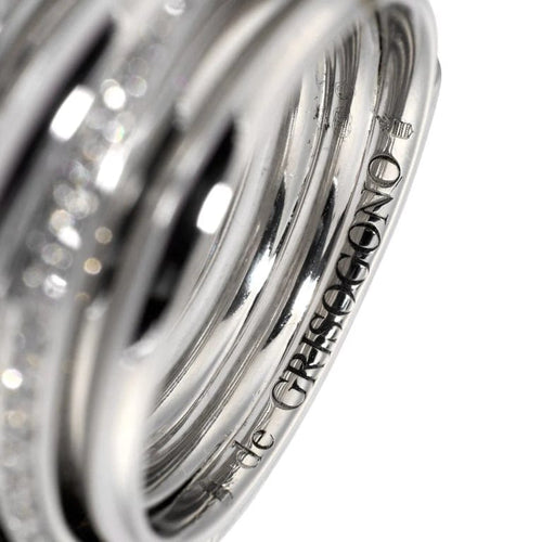Bague 55 De Grisogono Allegra - Bague en or blanc 18k et diamants 58 Facettes