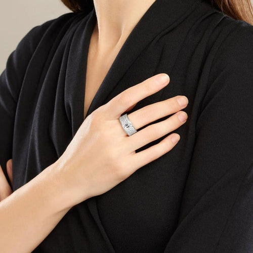 Bague 54 Cartier Love - Bague en or blanc et diamants 58 Facettes