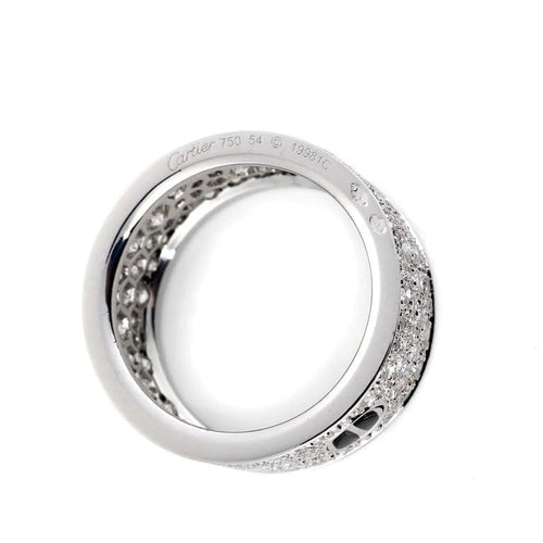 Bague 54 Cartier Love - Bague en or blanc et diamants 58 Facettes