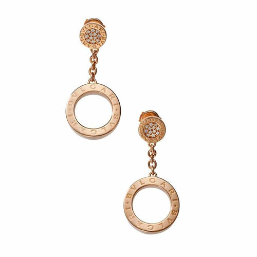 Boucles d'oreilles Bvlgari Revamping - Boucles d’oreilles en or rose 18k et diamants 58 Facettes