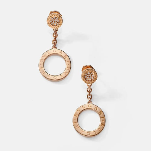 Boucles d'oreilles Bvlgari Revamping - Boucles d’oreilles en or rose 18k et diamants 58 Facettes