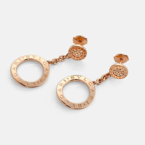 Boucles d'oreilles Bvlgari Revamping - Boucles d’oreilles en or rose 18k et diamants 58 Facettes