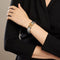 Bracelet Bvlgari Parentesi - Bracelet vintage en or jaune 18k et acier 58 Facettes