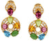 Boucles d'oreilles Bvlgari Astrale - Boucles d'oreilles en or jaune 18k et pierres de couleur 58 Facettes