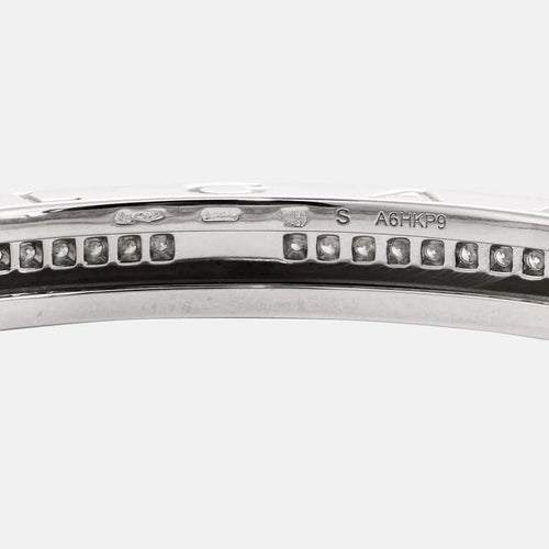 Bracelet Bvlgari B.Zero1 - Bracelet jonc en or blanc 18k et diamants 58 Facettes