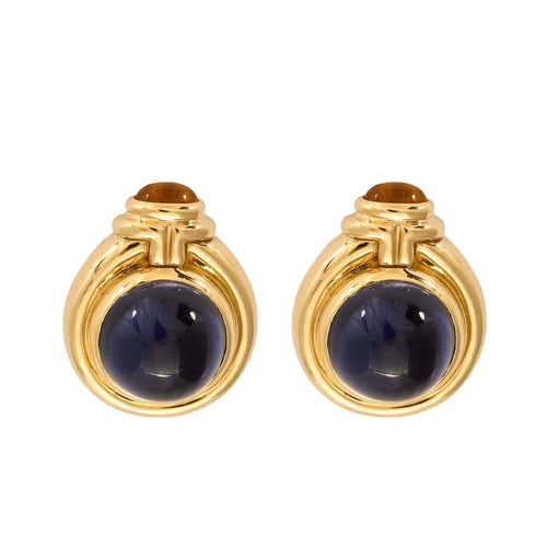Boucles d'oreilles Bvlgari Parentesi - Boucles d'oreilles vintage en or jaune 18k 58 Facettes