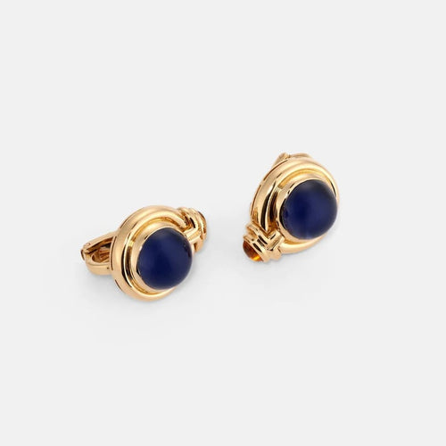 Boucles d'oreilles Bvlgari Parentesi - Boucles d'oreilles vintage en or jaune 18k 58 Facettes