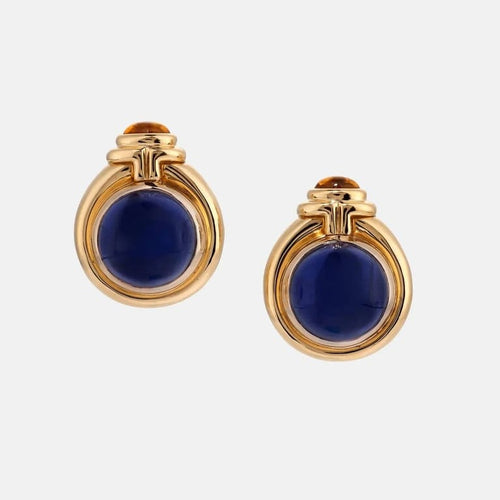 Boucles d'oreilles Bvlgari Parentesi - Boucles d'oreilles vintage en or jaune 18k 58 Facettes