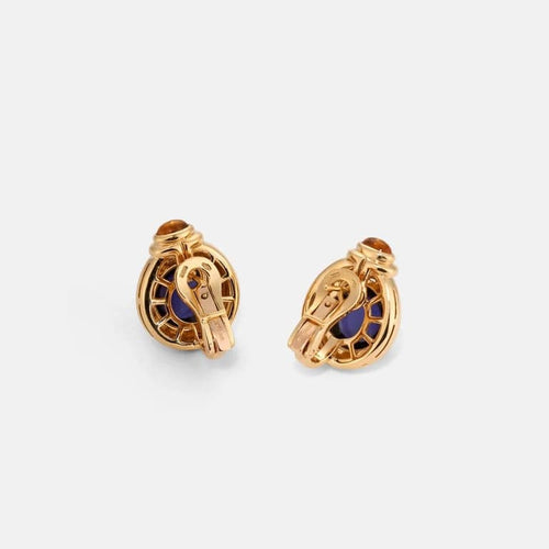 Boucles d'oreilles Bvlgari Parentesi - Boucles d'oreilles vintage en or jaune 18k 58 Facettes