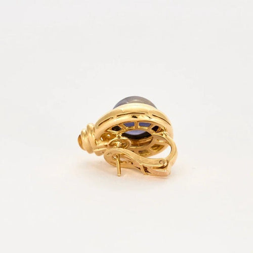 Boucles d'oreilles Bvlgari Parentesi - Boucles d'oreilles vintage en or jaune 18k 58 Facettes