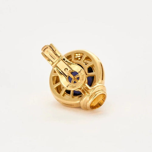 Boucles d'oreilles Bvlgari Parentesi - Boucles d'oreilles vintage en or jaune 18k 58 Facettes