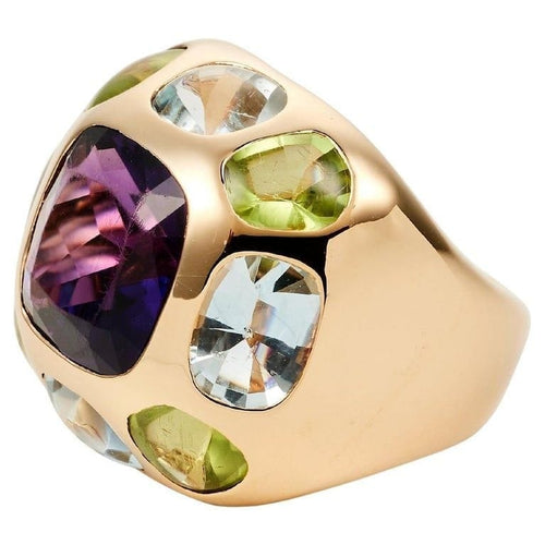 Bague 53 Chanel Coco Baroque - Bague en or jaune 18K avec pierres 58 Facettes