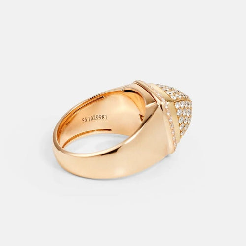 Bague 56 FRED Pain de Sucre - Bague pavée de diamants en or jaune 18k 58 Facettes