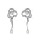 Boucles d'oreilles Chanel Fil de Camélia - Boucles d'oreilles en or blanc 18k et diamants 58 Facettes