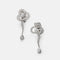 Boucles d'oreilles Chanel Fil de Camélia - Boucles d'oreilles en or blanc 18k et diamants 58 Facettes