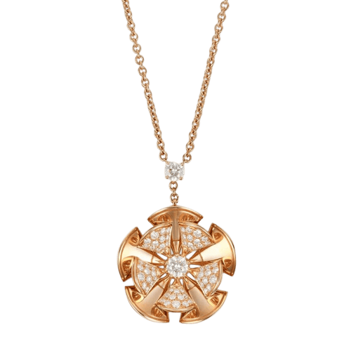 Collier Bvlgari Diva's Dream - Collier en or rose 18k et diamants 58 Facettes