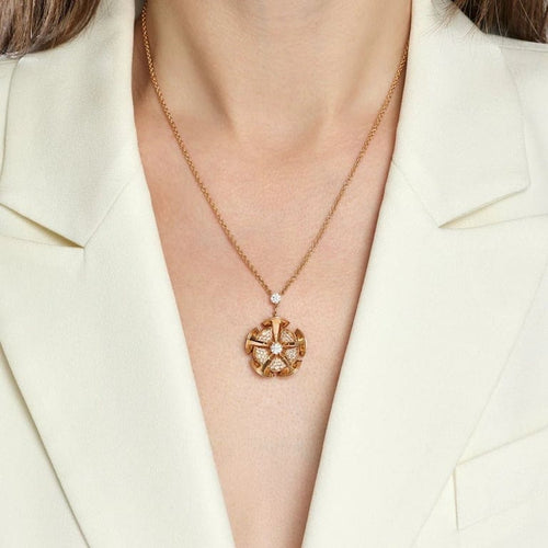 Collier Bvlgari Diva's Dream - Collier en or rose 18k et diamants 58 Facettes