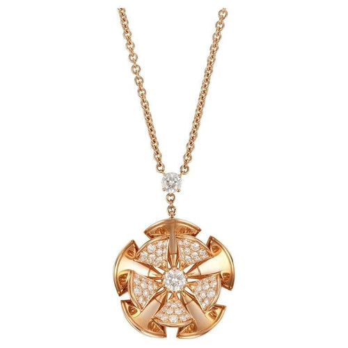 Collier Bvlgari Diva's Dream - Collier en or rose 18k et diamants 58 Facettes