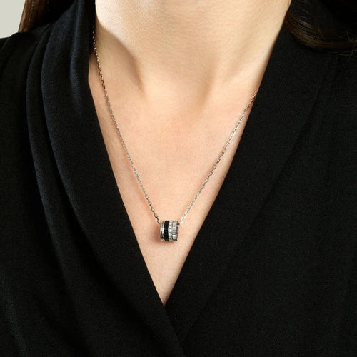 Collier Boucheron Quatre Black Edition - Collier en or blanc 18k et diamants 58 Facettes