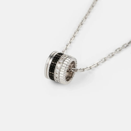 Collier Boucheron Quatre Black Edition - Collier en or blanc 18k et diamants 58 Facettes