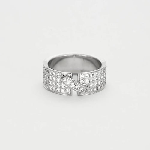 Bague 52 Chaumet Liens - Bague en or blanc 18k et diamants 58 Facettes