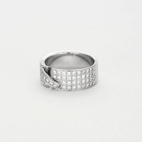 Bague 52 Chaumet Liens - Bague en or blanc 18k et diamants 58 Facettes