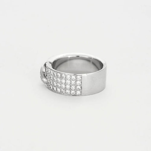 Bague 52 Chaumet Liens - Bague en or blanc 18k et diamants 58 Facettes