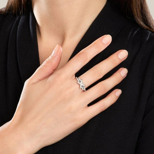 Bague 53 Chaumet Liens - Bague en or blanc 18k et diamants 58 Facettes