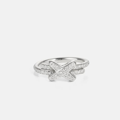 Bague 53 Chaumet Liens - Bague en or blanc 18k et diamants 58 Facettes