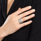 Bague 50 Bvlgari B.Zero1 - Bague en or blanc 18k et diamants 58 Facettes